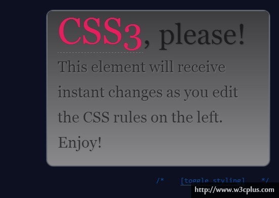 CSS3,Please!
