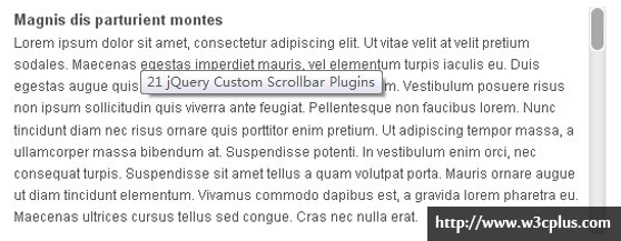 jQuery Custom Scrollbar Plugins roundup
