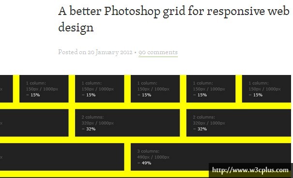 A better Photoshop grid for responsive web design