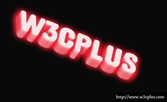 CSS3 Glowing Text Effect