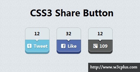 CSS3 Share Button
