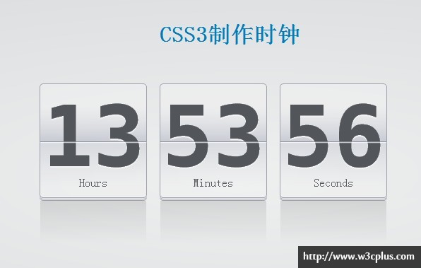 CSS3制作时钟